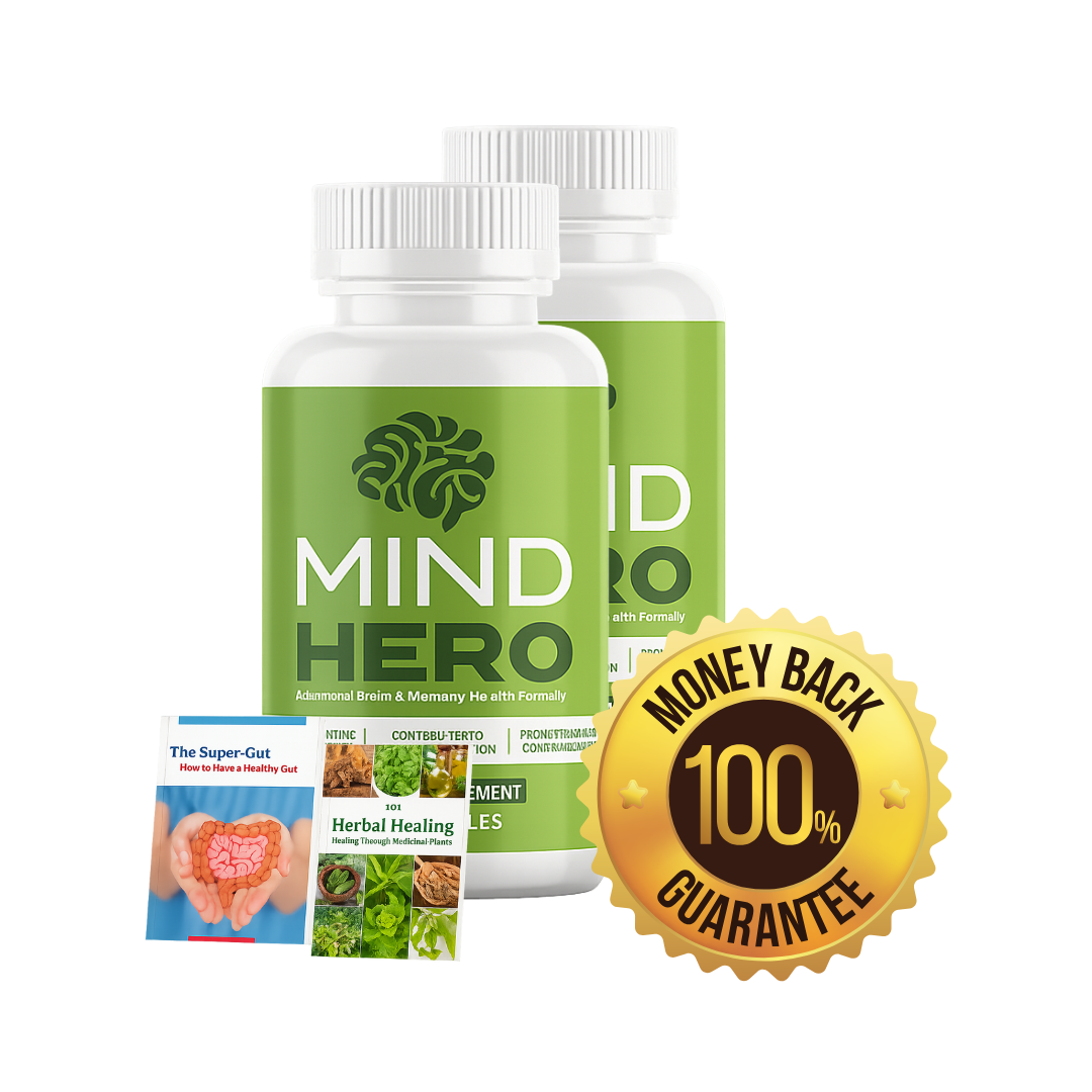2 Bottles MindHero Brain Health Supplement