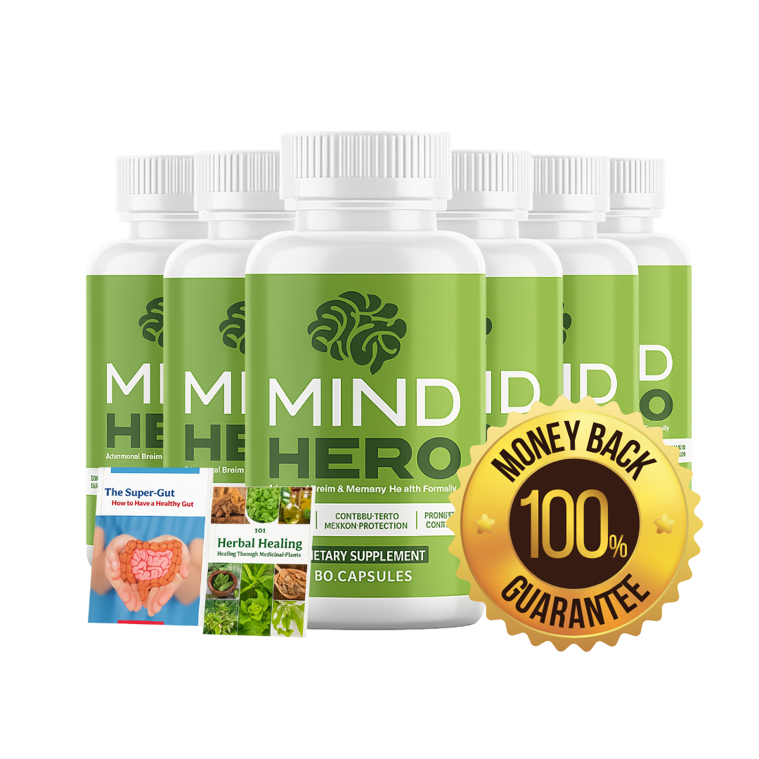 6 Bottles MindHero Brain Health Supplement